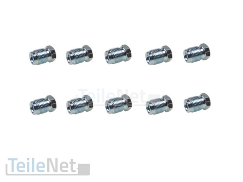 10x überwurfschraube bördel - 10x,